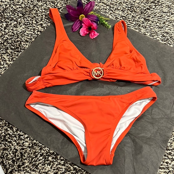 Michael Kors Other - Michael Michael Kors orange small swim suit. (Padding removed)
